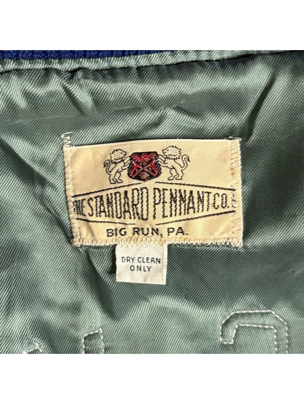 Vintage 1970s The Standard Pennant Co. Varsity Wool Bomber -
